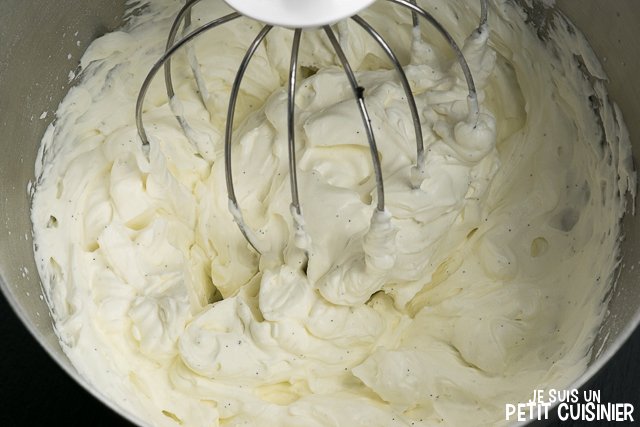 Crème Chantilly (fouet)